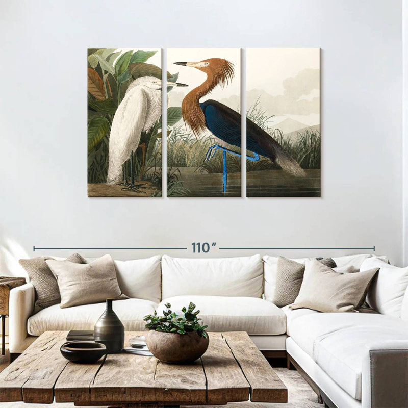 Purple Heron, 48" H x 74" W