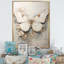 Minimalisme, papillon beige - art mural papillon-163591283-163591182