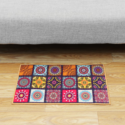 Weert Non-Slip Floral Doormat