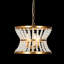 Lustre cylindrique unique à 3 lumières avec détails perlés Eadric