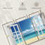 «Window to distance beach», reproduction sur toile-92761172