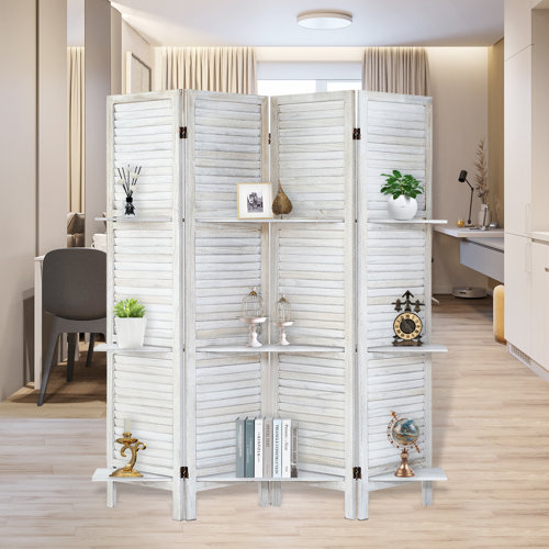 White Ruffle Divider Wayfair | White Room Dividers You'll Love in 2023