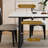 White sintered stone dining table-105507837