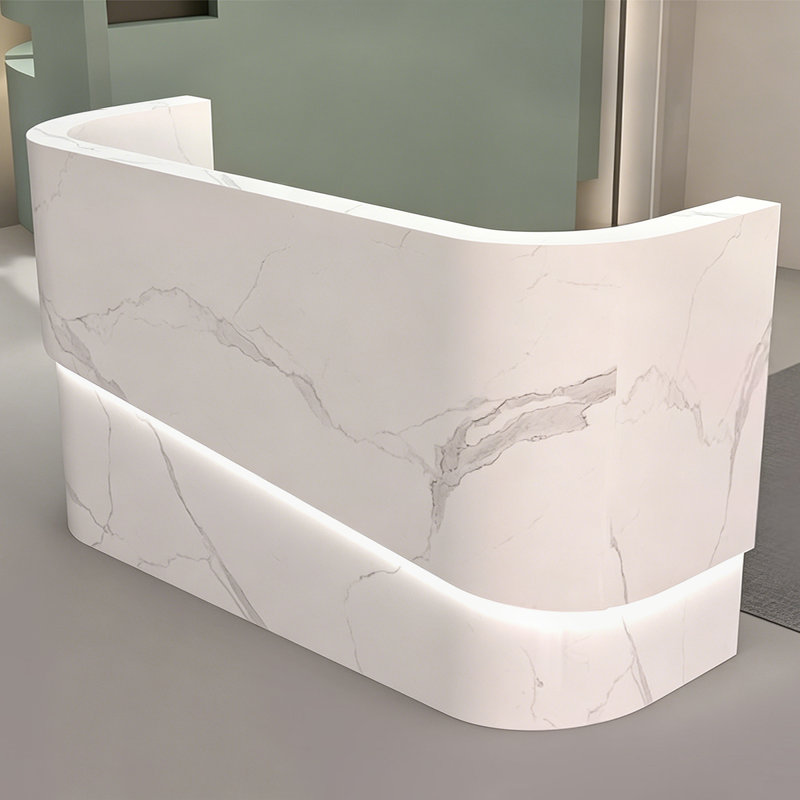 Bureau de réception rectangulaire Modern, 59.06, White