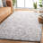 Glamour Hand Tufted Viscose Wool Cotton with Latex Geometric Rug in Ivory/Black-836252184