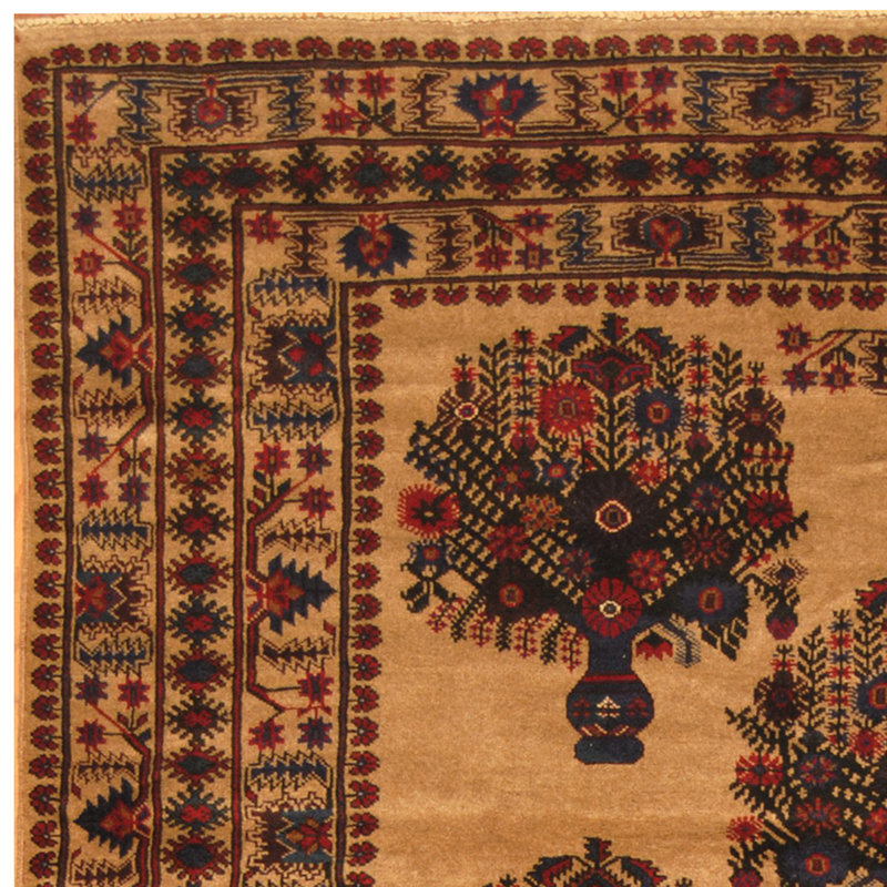 Tapis beige / rouge Dakira