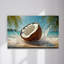 Art mural en verre trempé Coconut Splash-1013830876