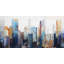 Toile de ville abstraite texturée | Art mural encadré paysage urbain
