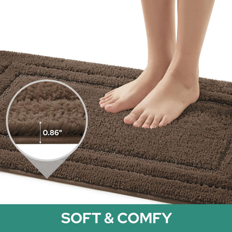 Tapis pour salle de bain Carnlougherin, Brun