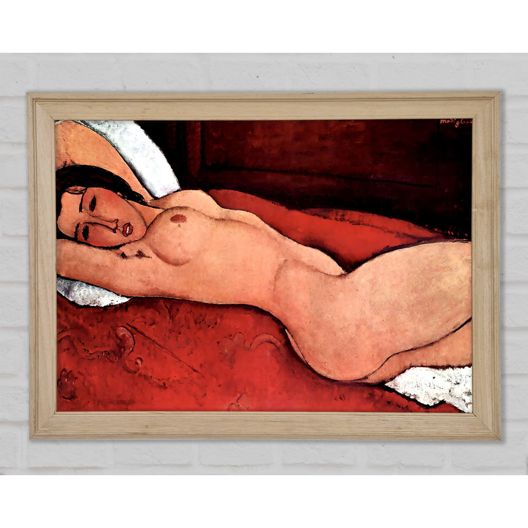 Modigliani Akt - Einzelner Bilderrahmen Kunstdrucke