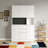 74" Freestanding Kitchen Pantry Cabinet Cupboard with 6 Doors,3 Shelves and 2 Drawer-62110301