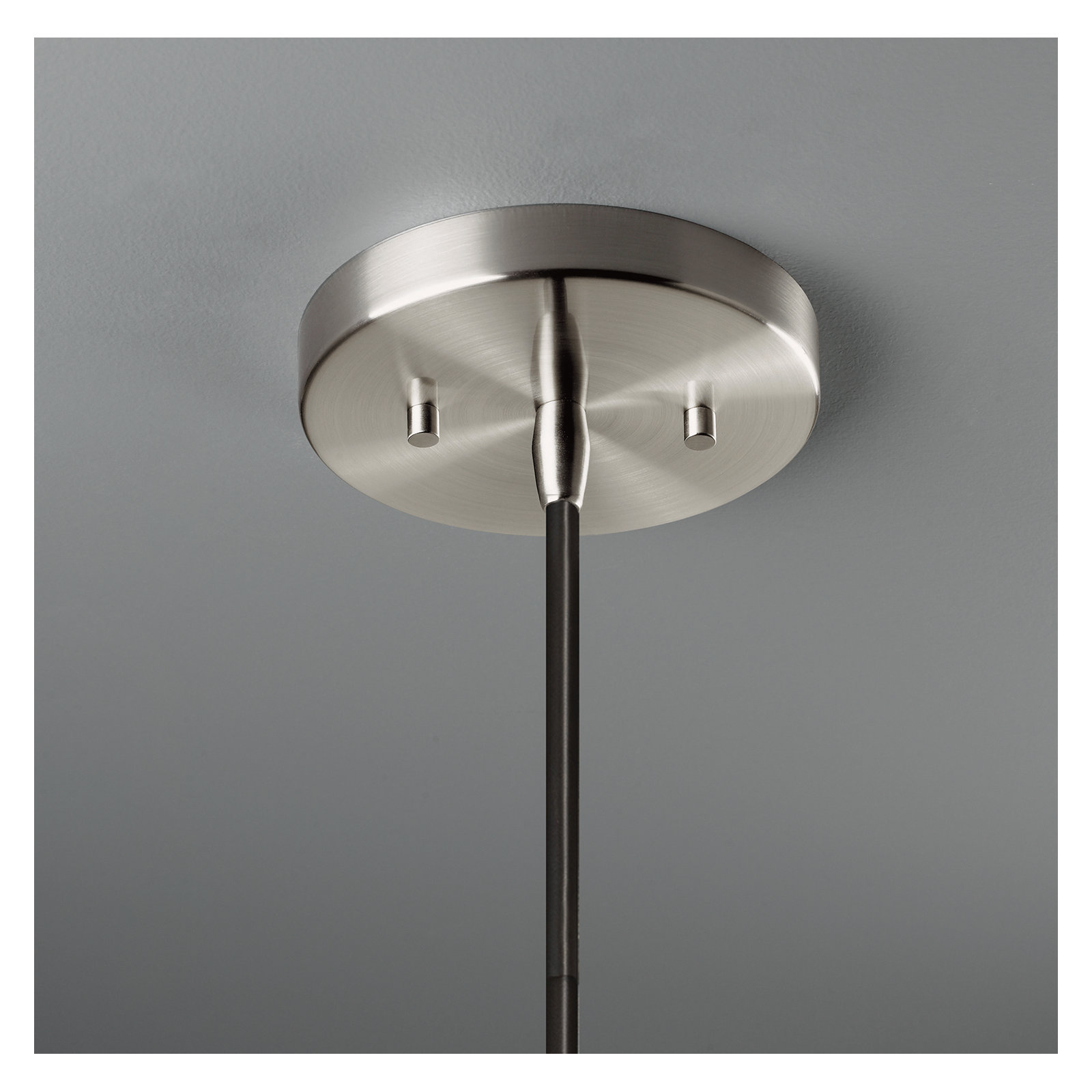 Logan 1 - Light Single Cone Pendant, Polished Chrome, Pewter Green, 13.5" H x 6" W x 6" D