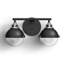 Kyoto 2 Light Seeded Dimmable Vanity Light