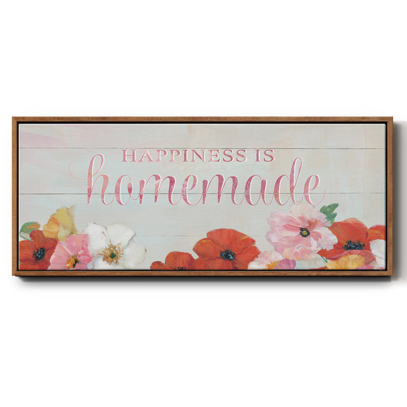 Happiness is Homemade- Framed Canvas