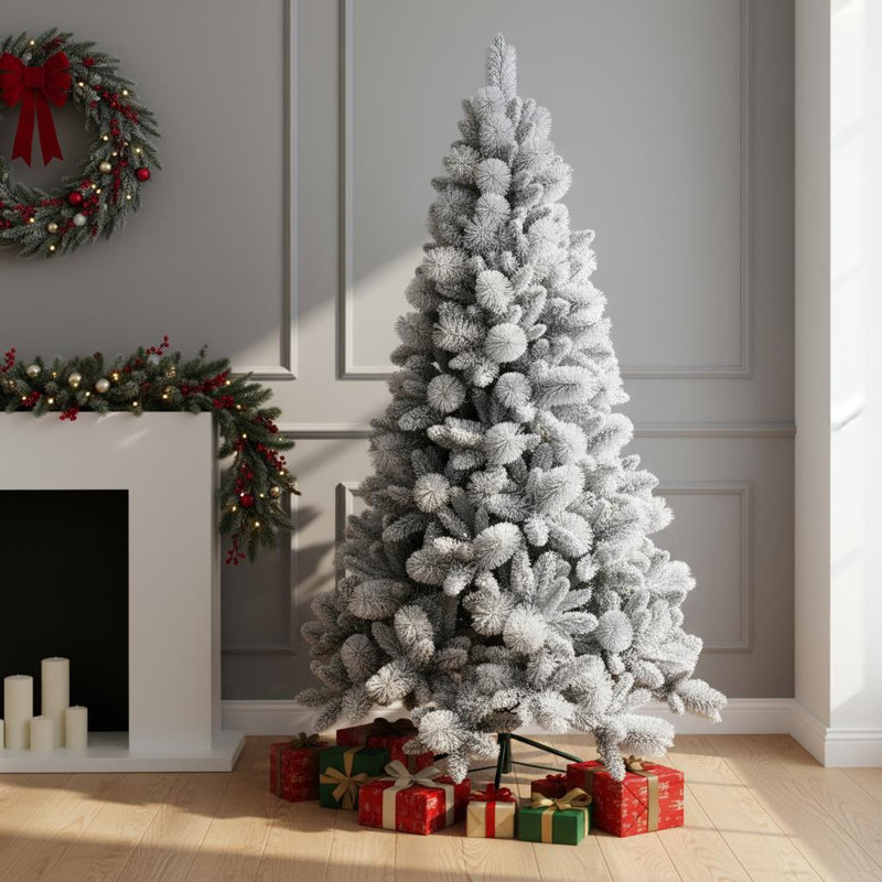 Lighted Artificial Christmas Tree, 6 ft.
