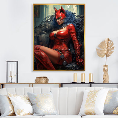 " Catwoman Superhero In Read "