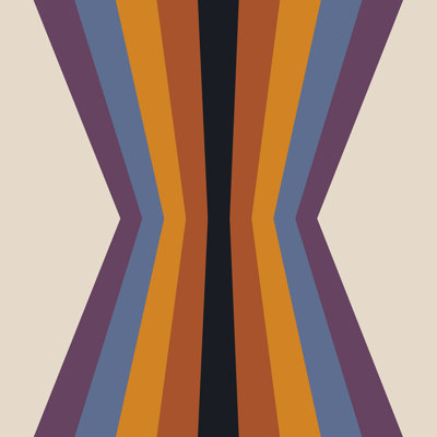 Couleur, poèmes, rayures rétro, réflexion