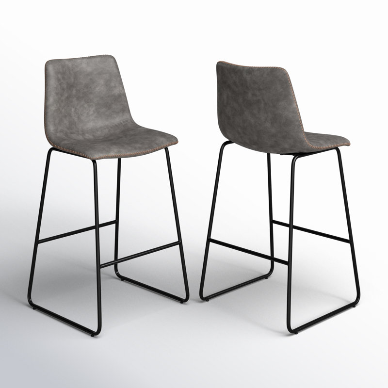 Cal Barstool - Antique Grey, Gray, Bar Stool (30" Seat Height)