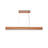 LED 48 inch wood paint linear chandelier