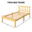 Structure de lit simple de 14 pouces, lit plateforme en bois massif avec tête de lit et pied de lit incurvés, aucun sommier nécessaire pour la chambre à coucher, assemblage facile-265557160