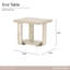 Lotus Bay End Table - Sand