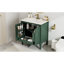Meuble-lavabo de 30 po avec lavabo, deux portes avec tablette, charnières de porte à fermeture en douceur, style rétro-969008471