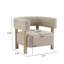 Chaises d'appoint modernes, pieds en bois rembourrés pour une maison compacte