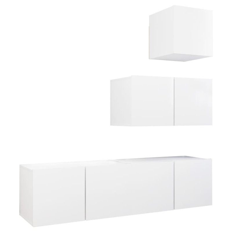 Blackmun Unfinished Floating Entertainment Centre for TVs up to 88", 120cm, White