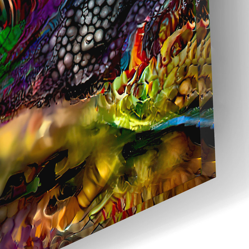  «Armadillo» par Pierre Gavidia, art mural en verre acrylique, 36 po x 36 po, H 12 po x l 12 po x P 0,13 po