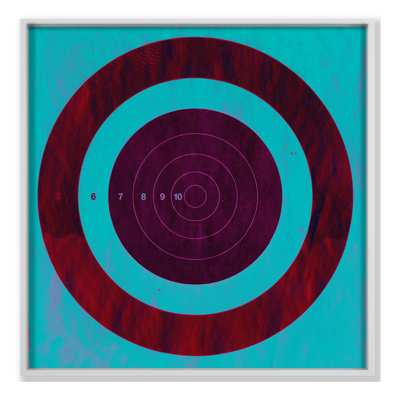 Target Blue Magenta Print by Dunker, Chris