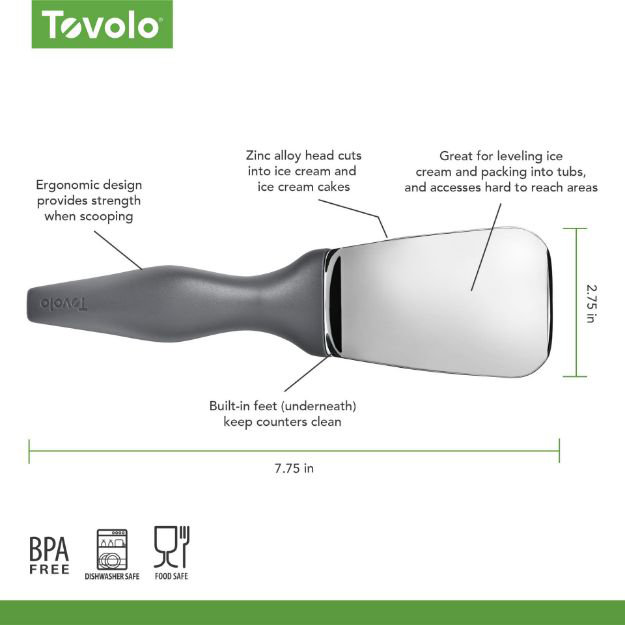 Tovolo Tilt Up Ice Cream Spade, Charcoal