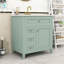 Meuble-lavabo moderne compact avec lavabo en céramique, tiroirs de rangement et tablette réglable-1210191707
