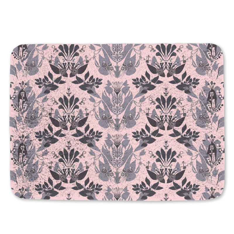 Tapis de bain en microfibre / microsuède Loressa, L 17 po x L 24 po
