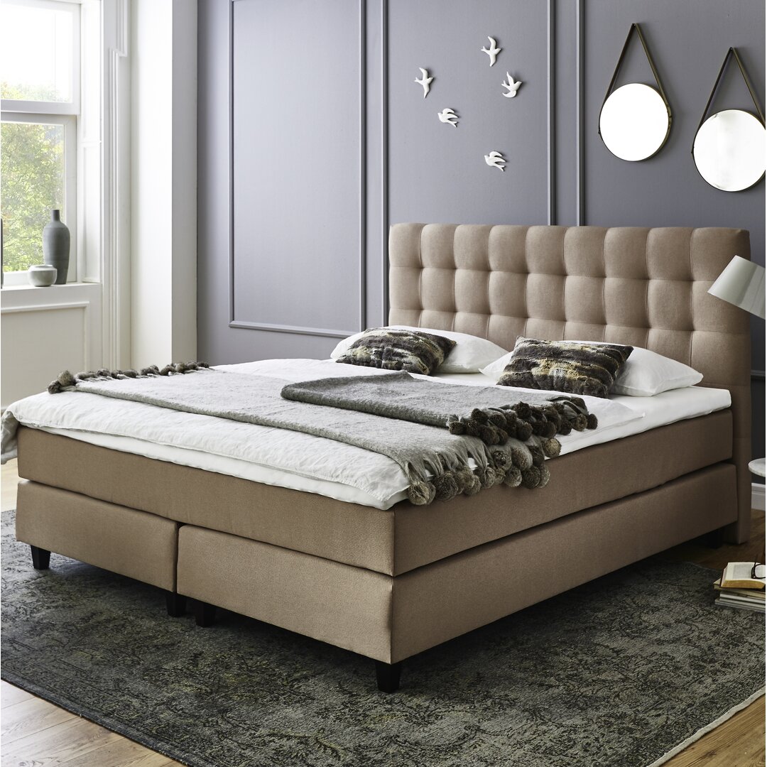 Echtes Boxspringbett Rattlesnake Hill mit Kaltschaum Topper