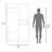 FM FURNITURE Elko Hall Tree Multistorage With A Mirror. Natural Oak