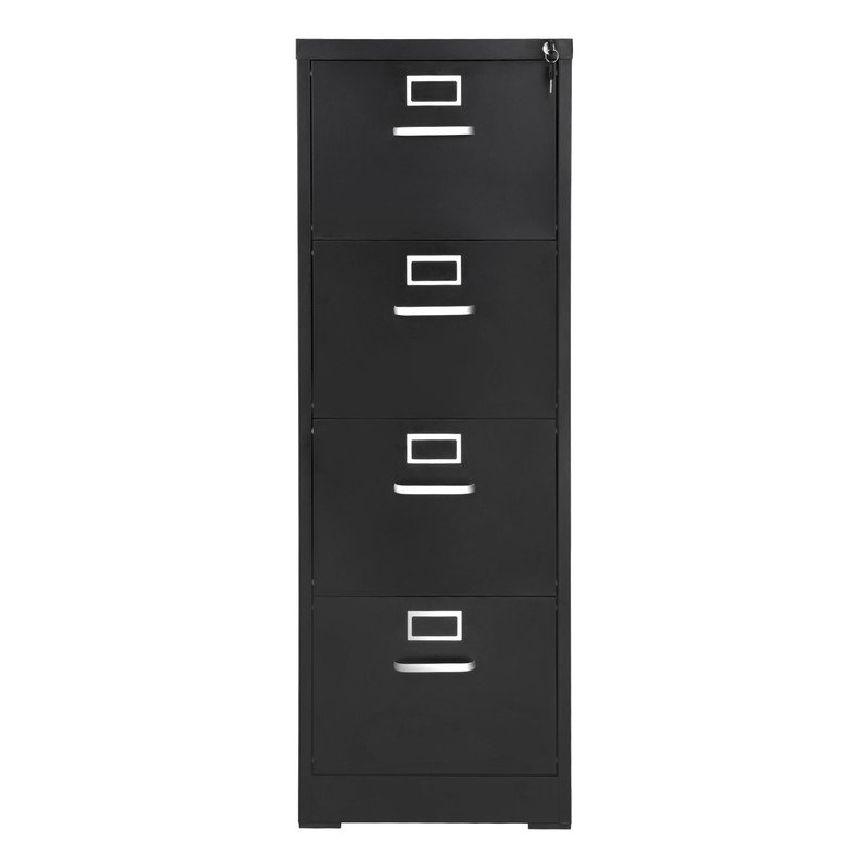 Classeur vertical en métal à 4 tiroirs avec serrure noire 55,51 "