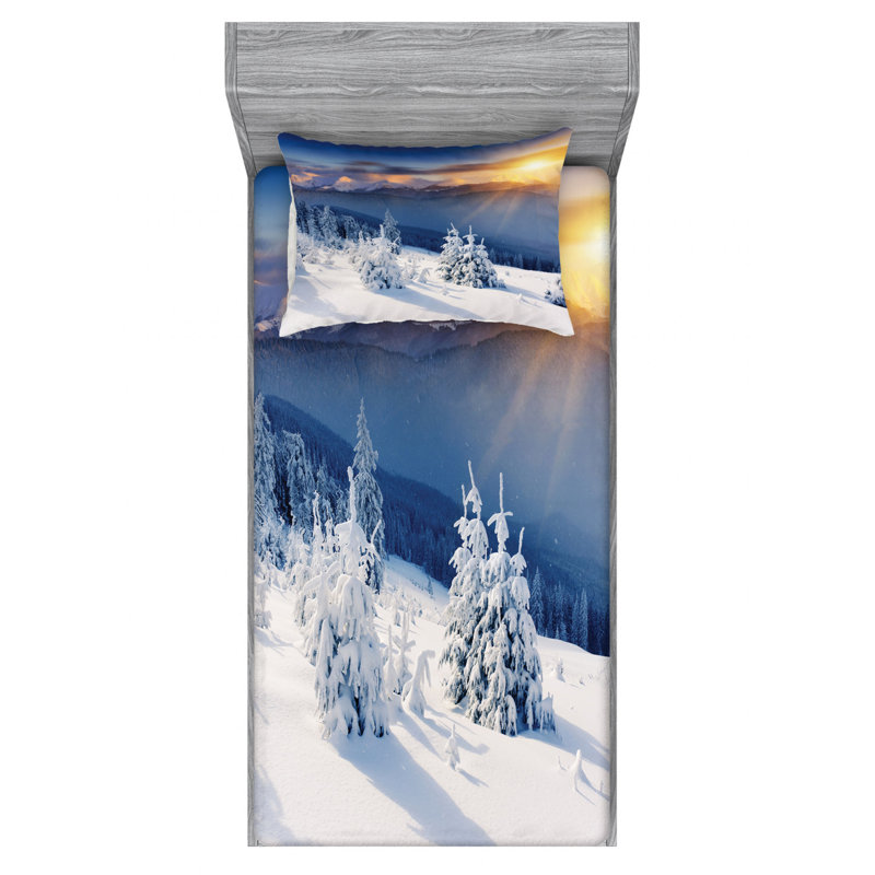 Microfiber Sheet Set, Twin XL Sheet Set with Fitted Sheet