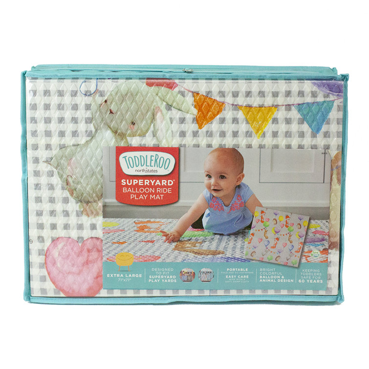 Toddleroo by North States 71 x 71 Foldable ABC Padded Play Mat