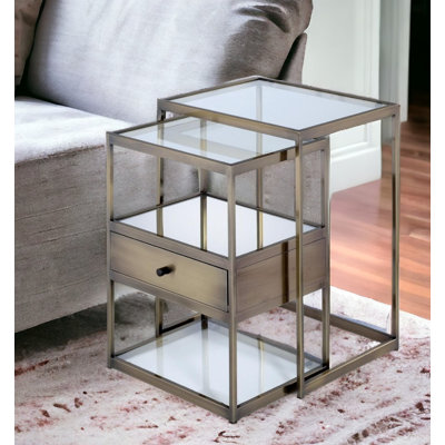 Table de bout avec rangement HomeRoots