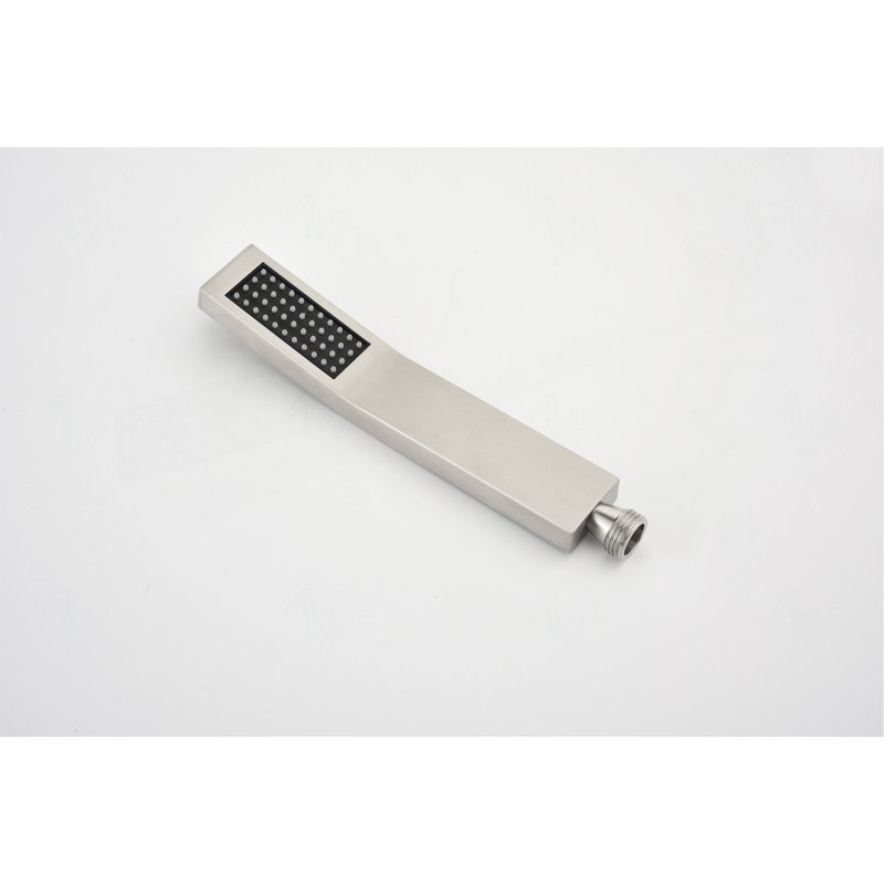12-Inch Square Rain Shower Head and Handheld Shower Combo (Without Valve)