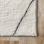 Tapis ivoire à poils longs Addy Trellis-244173386