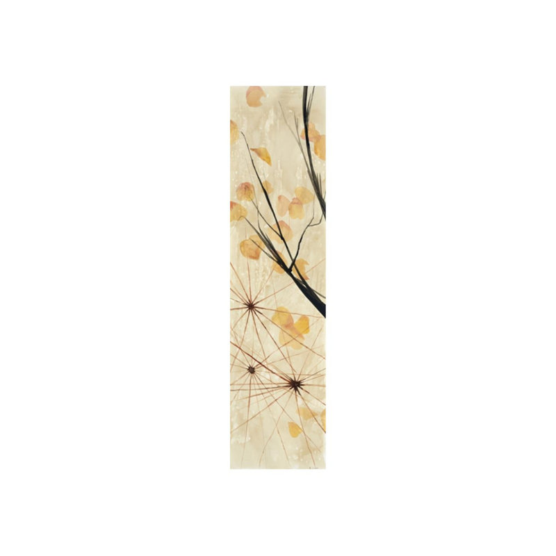 Haiku I - peinture sur toile tendue, Couche de verre, H 64 po x l 16 po x P 1,5 po