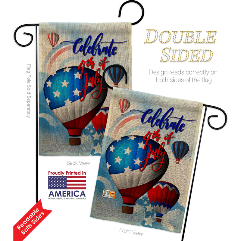 4e ballon d’air chaud, quatrième des expositions 18,5 x l 13 po americana ensemble de drapeau
