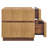 Isola 2 Drawer Nightstand In Light Oak Walnut-118103530