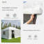 Housse pour pavillon de jardin en métal 8 pi x 8 pi, blanc