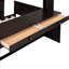 Lit mezzanine double avec lit simple Comprend des tablettes, un bureau et une armoire. Fabrication. Maximisez l'espace. Pas de sommier tapissier. Finition l 94,8 po x l 78,7 po x H 65 po. Vient d'optimiser l'utilisation de l'espace. Bois massif-1677128732-1677128734