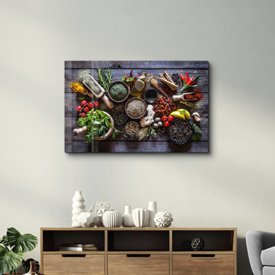 Peinture murale élégante en verre trempé 18,1 po x 28,3 po | 100% verre trempé, épaisseur: 0,16 pouce | Imprimé UV pour des couleurs éclatantes et une durabilité | Parfait pour la décoration intérieure et l'esthétique moderne