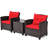 Chunn 2 - Person Patio Conversation Sets with Cushions-268894460-329014500