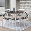 Ensemble de 2 chaises de salle à manger de style rustique moderne avec design rétro en X