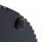 Compact Size Round Side Table with Black Fluted Fir & MDF Wood Accent